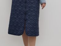 Стеганая юбка А-силуэта