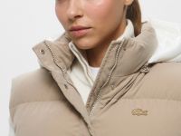 Женский стёганый жилет Lacoste с капюшоном