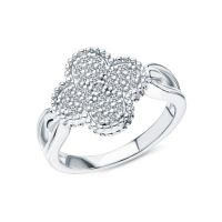 Серебряное кольцо с фианитами