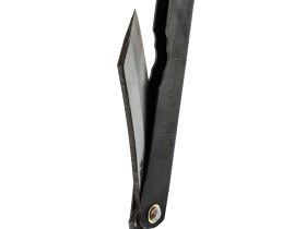 Нож складной Higonokami Nagao Kanekoma, 80мм, сталь SK-5 3 слоя, рукоять нержавеющая сталь черная