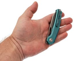 Складной нож Dr.Tech D4281BL, сталь M390, рукоять TC4, синий