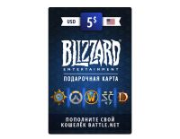 Карта пополнения баланса Battle net 5 USD (USA) [Цифровая версия] (PC)