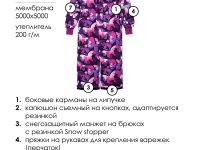 Комбинезон текстильный с полиуретановым покрытием для девочек