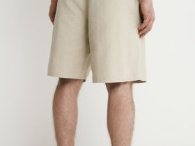 Шорты из хлопка, Бежевый