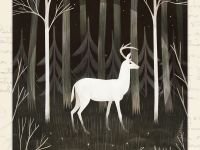 Открытка Дворникова А. "Белый олень"