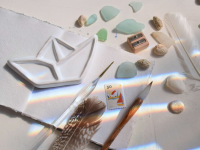 Палитра художественная керамическая "КОРАБЛИК"