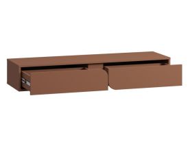 ТВ-тумба подвесная Блест 140x22 Терракотовый