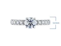 Кольцо из белого золота э4012кц01144400_white