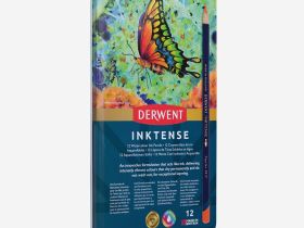 Набор карандашей чернильных Derwent "Inktense" 12 цв в метал кор