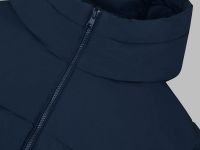 Утепленное стеганое пальто с капюшоном