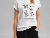 Футболка из хлопкового джерси свободного кроя