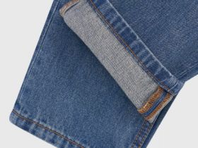 Базовые зауженные джинсы, Синий