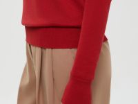 Джемпер с воротником-стойкой