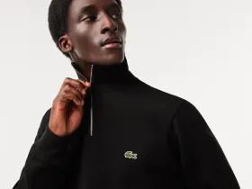 Мужская толстовка Lacoste на молнии с высоким воротом