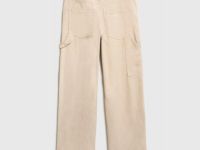 Вельветовые брюки Baggy для девочек, Бежевый