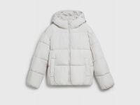 Утеплённая куртка с капюшоном, Бежевый