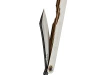 Нож складной Higonokami Nagao Kanekoma, 70мм, сталь AoGami 3 слоя, рукоять нержавеющая сталь золотая