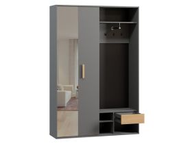Шкаф-купе Бладвен 3-140x210 Графитовый