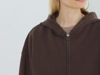 Толстовка объёмного силуэта, Коричневый