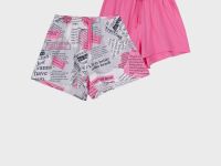 Шорты трикотажные для девочек, 2 шт в комплекте