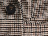 Двубортный жакет, Бежевый