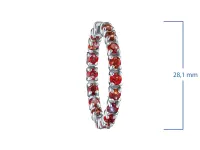 Серьги из серебра с гранатами э0606сг07250371