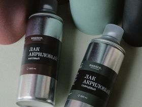 Лак акриловый глянцевый, быстросохнущий nuance. в аэрозоле, 520 мл.