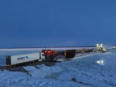 В Якутии завершились паромные перевозки через Лену