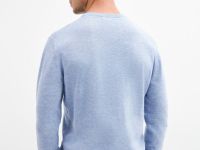 Базовый вязаный джемпер, Голубой