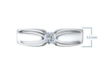 Помолвочное кольцо из белого золота э4712кц07120500_white