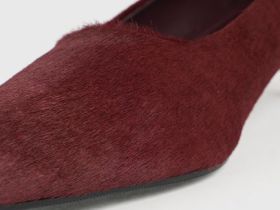 Туфли-лодочки из натуральной кожи с ворсом, Фиолетовый