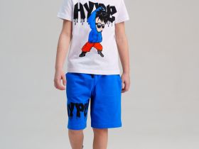 Комплект трикотажный для мальчиков: фуфайка (футболка), шорты