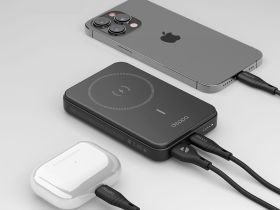 Внешний аккумулятор Deppa NRG MagSafe, 10000mAh, 15Вт черный