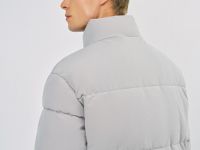 Утеплённая куртка с воротником-стойкой, Серый