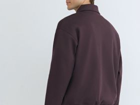 Куртка с воротником поло, Фиолетовый