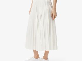 Длинная плиссированная юбка Lacoste с эластичной талией