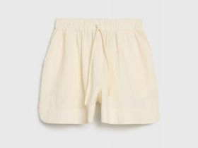 Шорты пижамные из ткани с жатым эффектом, Желтый