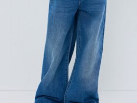 Джинсы Paperbag для девочек, Синий