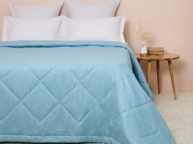 Покрывало Asparago, голубое