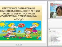 Картотечное планирование совместной деятельности детей и воспитателя на прогулке в соответствии с требованиями ФГОС ДО