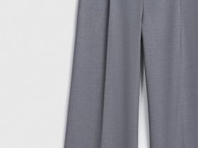 Прямые классические брюки, Серый