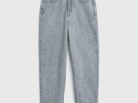 Джинсы Mom, Серый