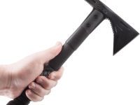 Топор - тактический томагавк Voodoo Hawk Mini Black - SOG F183, сталь 3Cr13MoV Hardcased Black, рукоять термопластик GRN, чёрный