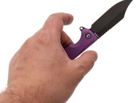 Складной нож Daggerr Powie Purple BW DL, сталь 8Cr14MoV, рукоять FRN