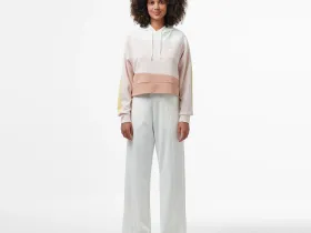 Женская толстовка Lacoste колор-блок с капюшоном