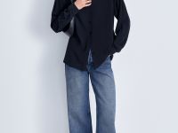 Джинсы wide leg fit женские