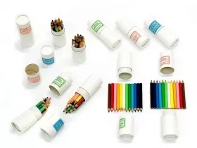 Набор мини-карандаши цветные Talent Toys 12 шт в тубусе