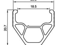 Обод Author Argon X7 Cross 28" (черный ниппель (спорт) 32 28" (622))
