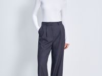 Брюки со стрелками широкого силуэта