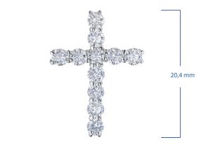 Подвеска из белого золота с бриллиантами э4701пд05153300